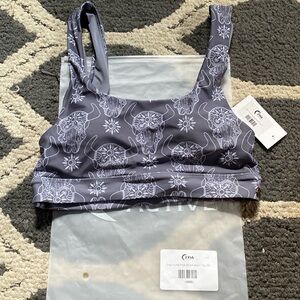 Gray Yuma Pipa Beach Bikini Top